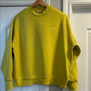 Levi's Men's Bright Yellow Crewneck Sweater